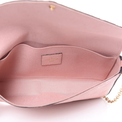 Louis Vuitton Empreinte Pochette Felicie Chain Wallet Rose Poudre 5 of 10