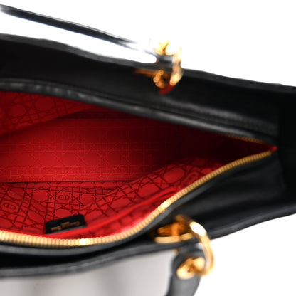 Christian Dior Lambskin Cannage Large Lady Dior Black 5 of 16