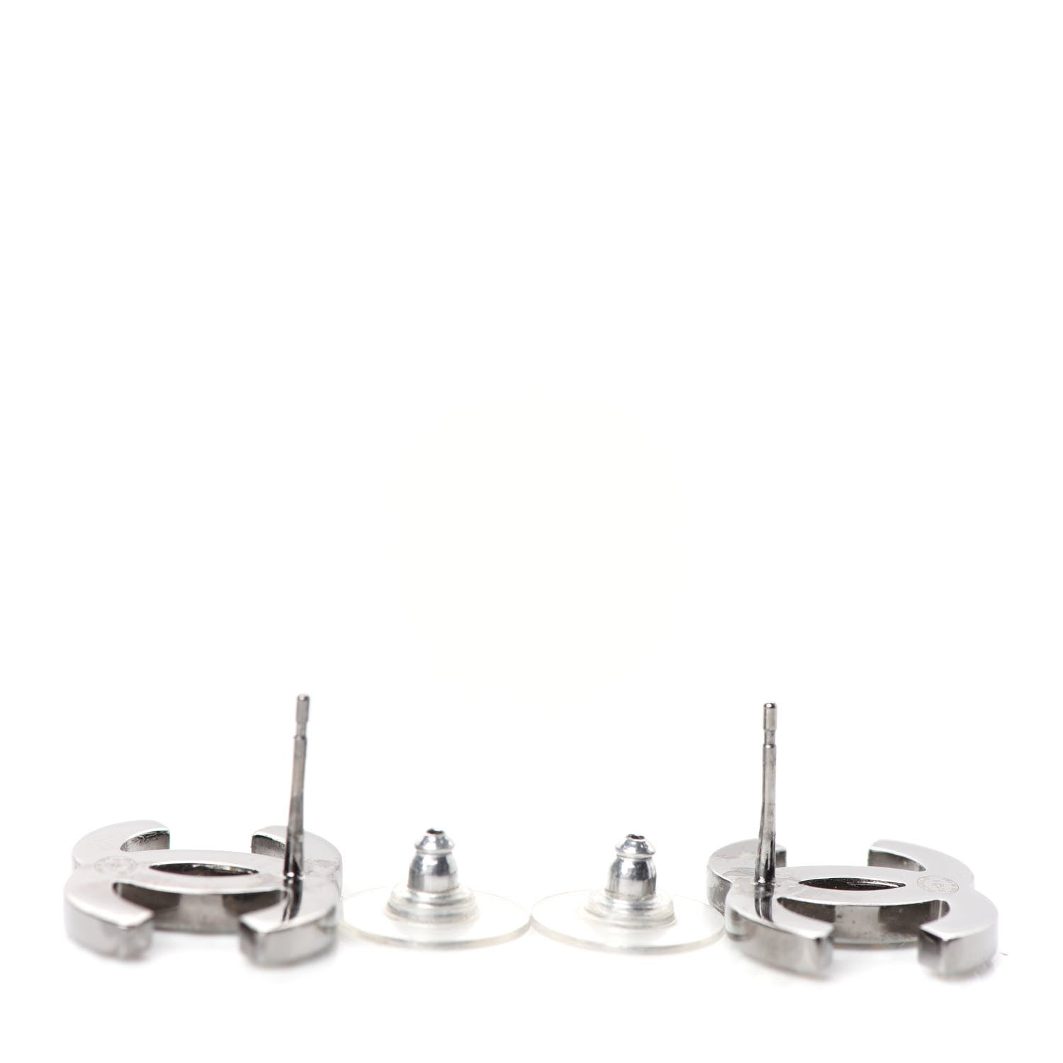 Chanel Iridescent Crystal CC Earrings Multicolor 3 of 4