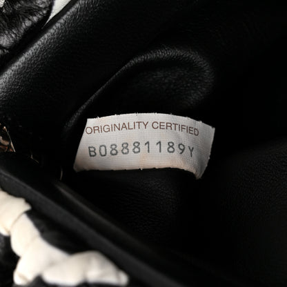 Bottega Veneta Nappa Zebra Print The Pouch Chain White Black 7 of 11