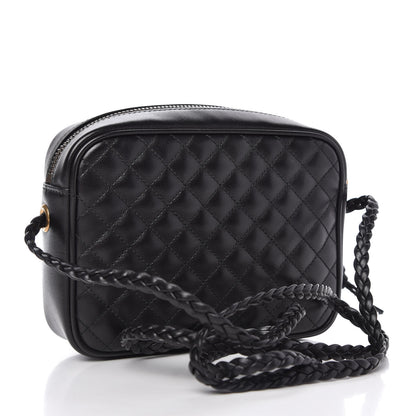 Gucci Calfskin Trapuntata Web Mini GG Shoulder Bag Black 3 of 12