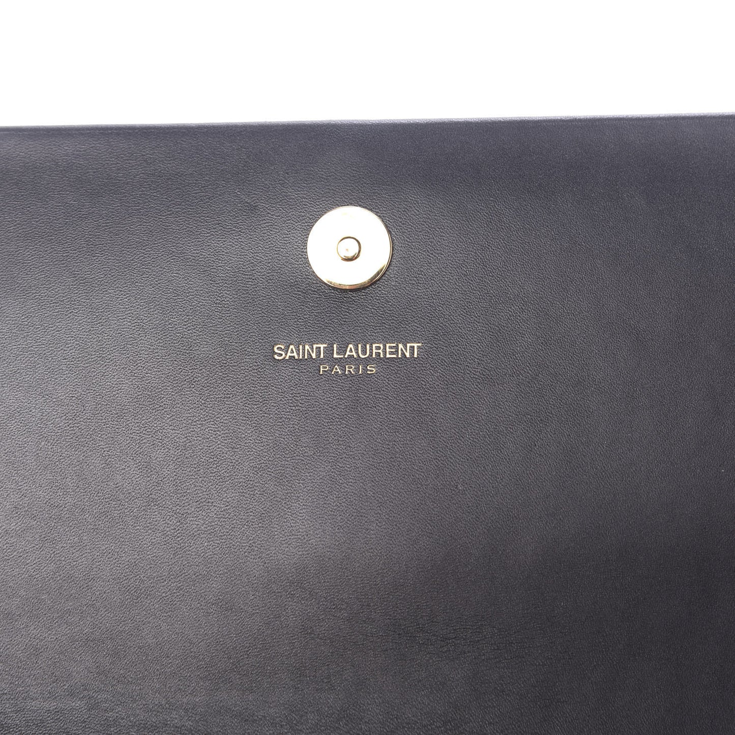 Calfskin Classic Monogram Tassel Clutch Black