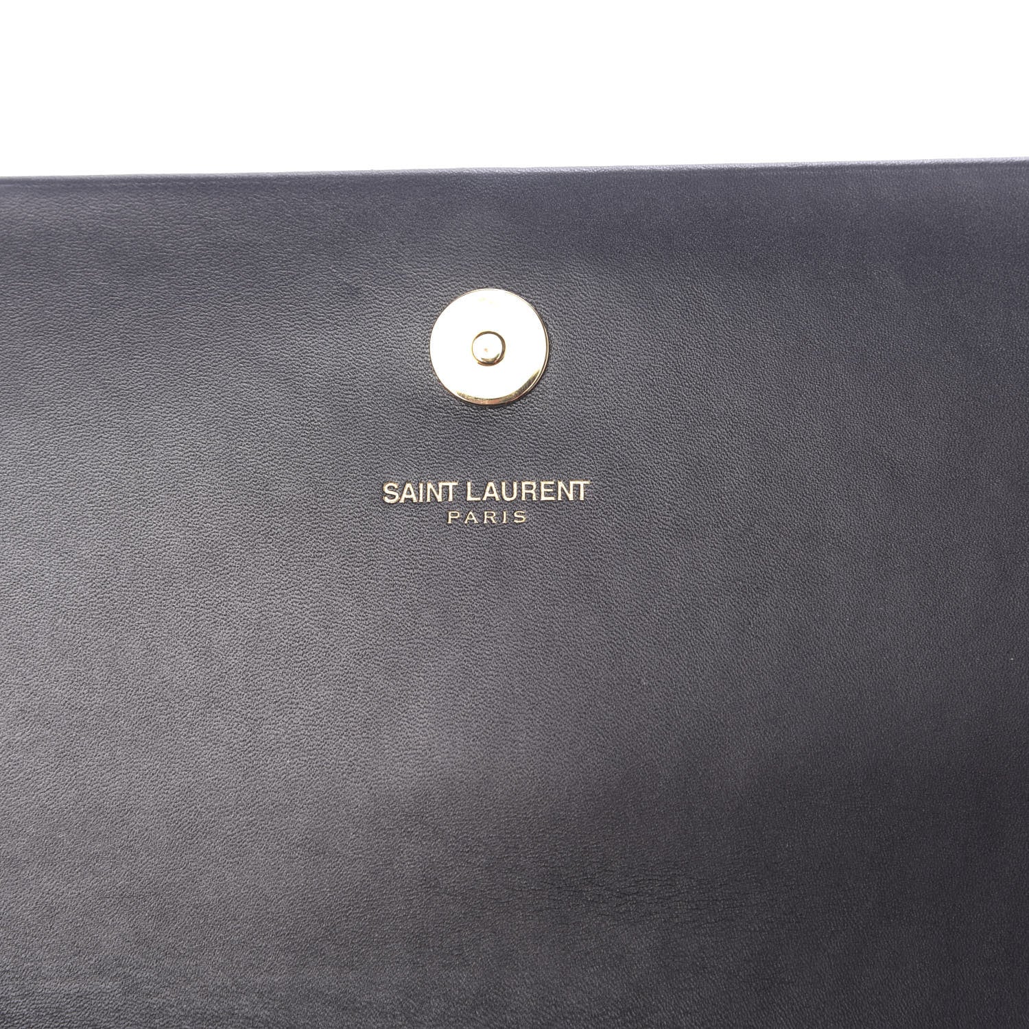 Saint Laurent Calfskin Classic Monogram Tassel Clutch Black 8 of 10