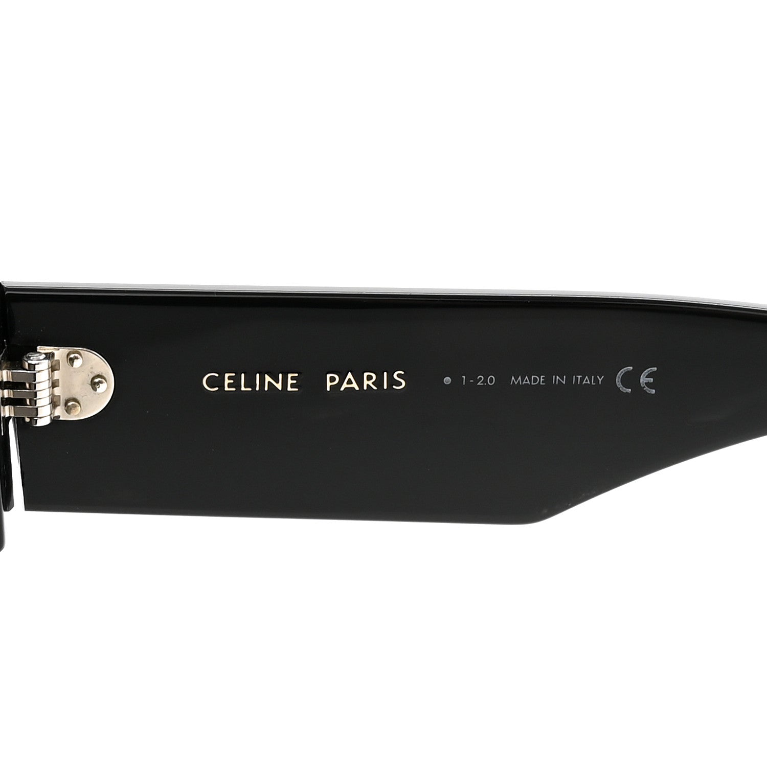 Celine Acetate Chunky Rectangle Sunglasses CL 40092I Black 5 of 11