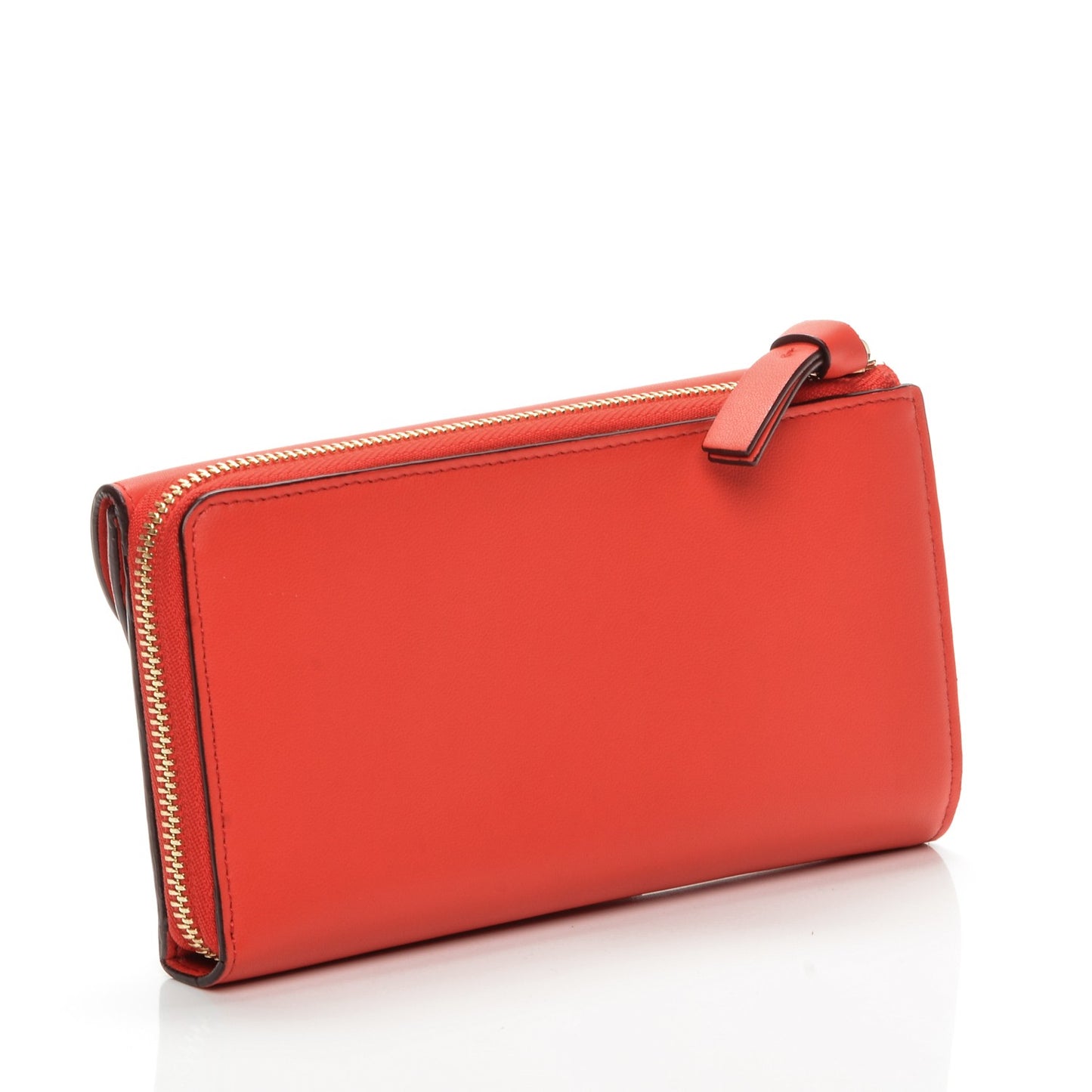 Calfskin Georgia Flap Wallet Poppy