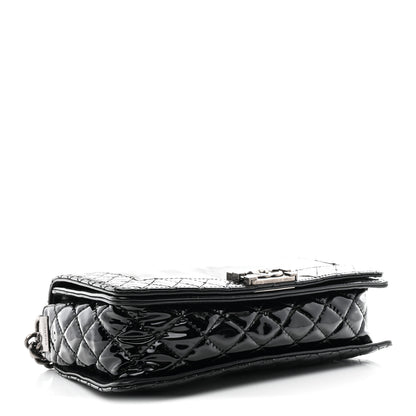 Chanel Patent Medium Boy Reverso Flap Black 4 of 11