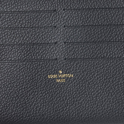 Louis Vuitton Calfskin Felicie Chain Wallet Card Holder Insert Black 6 of 6