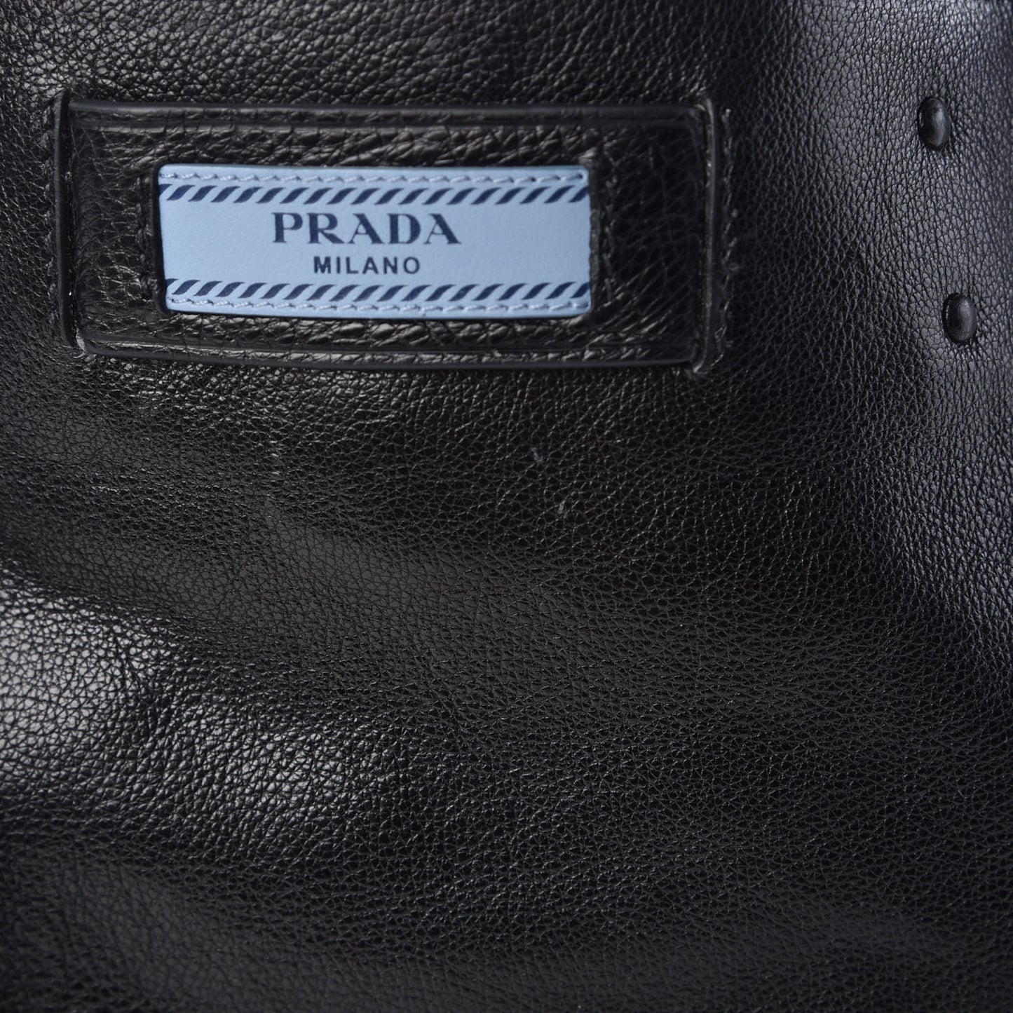 Glace Calf Etiquette Shopping Bag Black Astrale