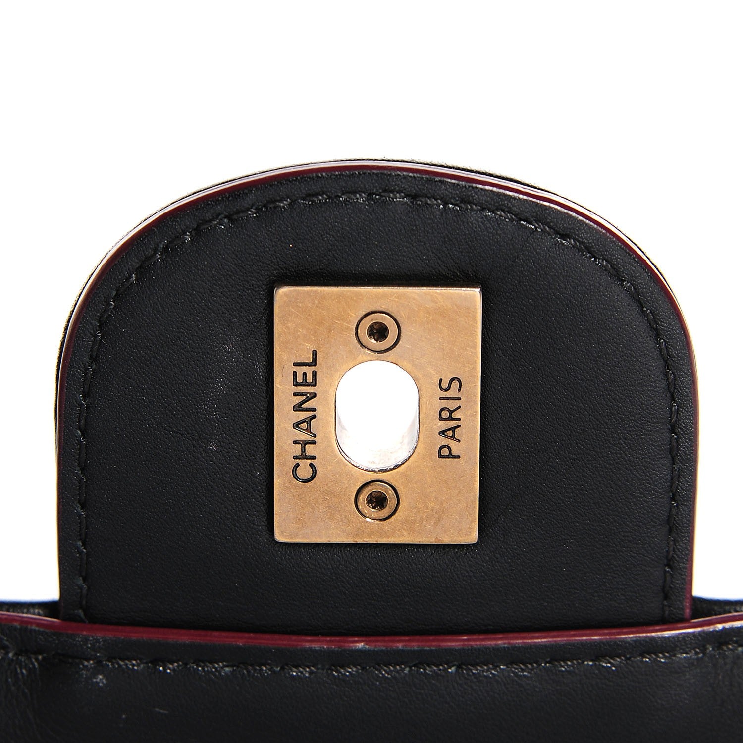 Chanel Calfskin Quilted Large Perfect Edge Flap Black 6 of 8