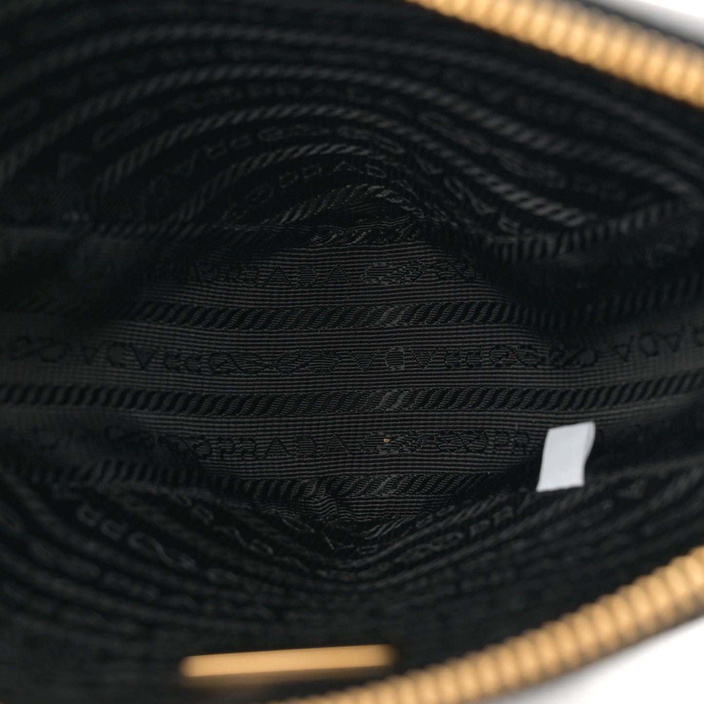Saffiano Lux Triangle Logo Embossed Mini Triangle Bag Black