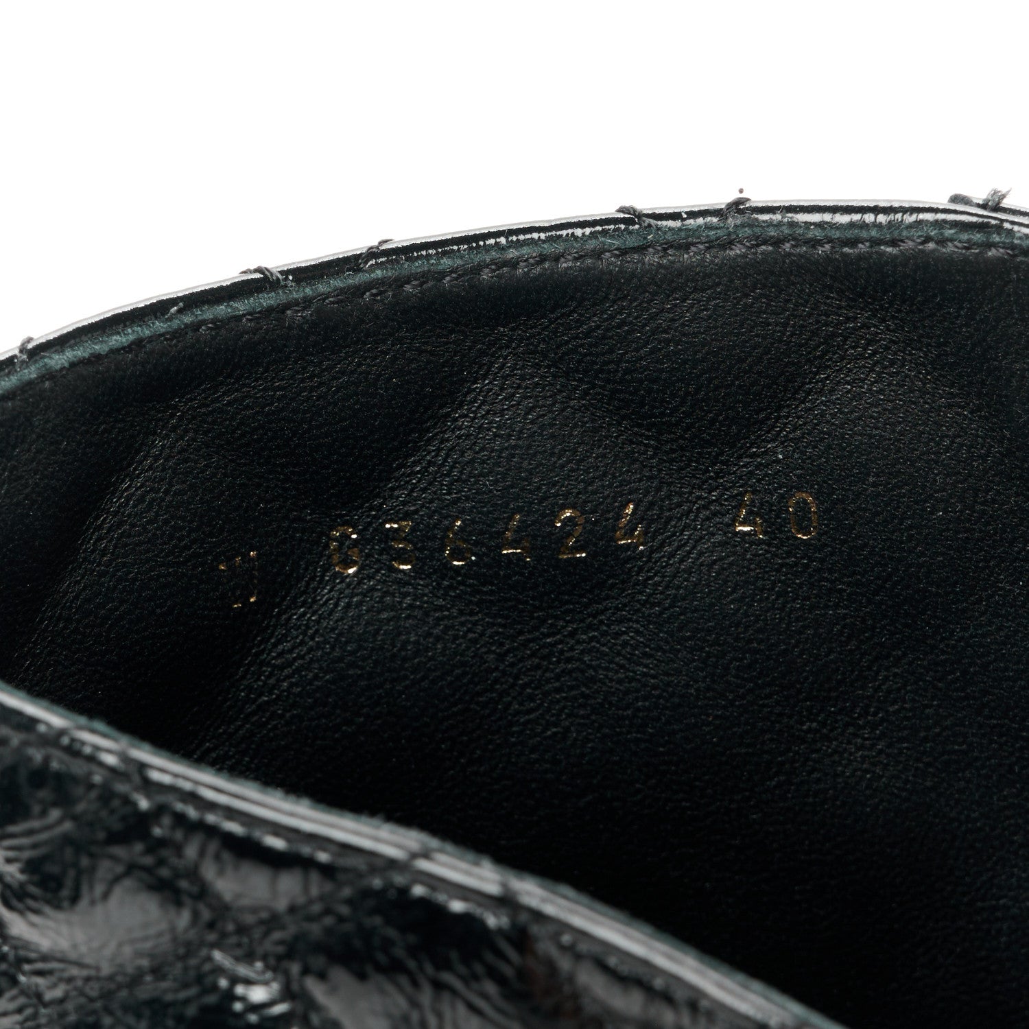 Chanel Shiny Lambskin Quilted Lace Up Combat Boots 40 Black 10 of 10