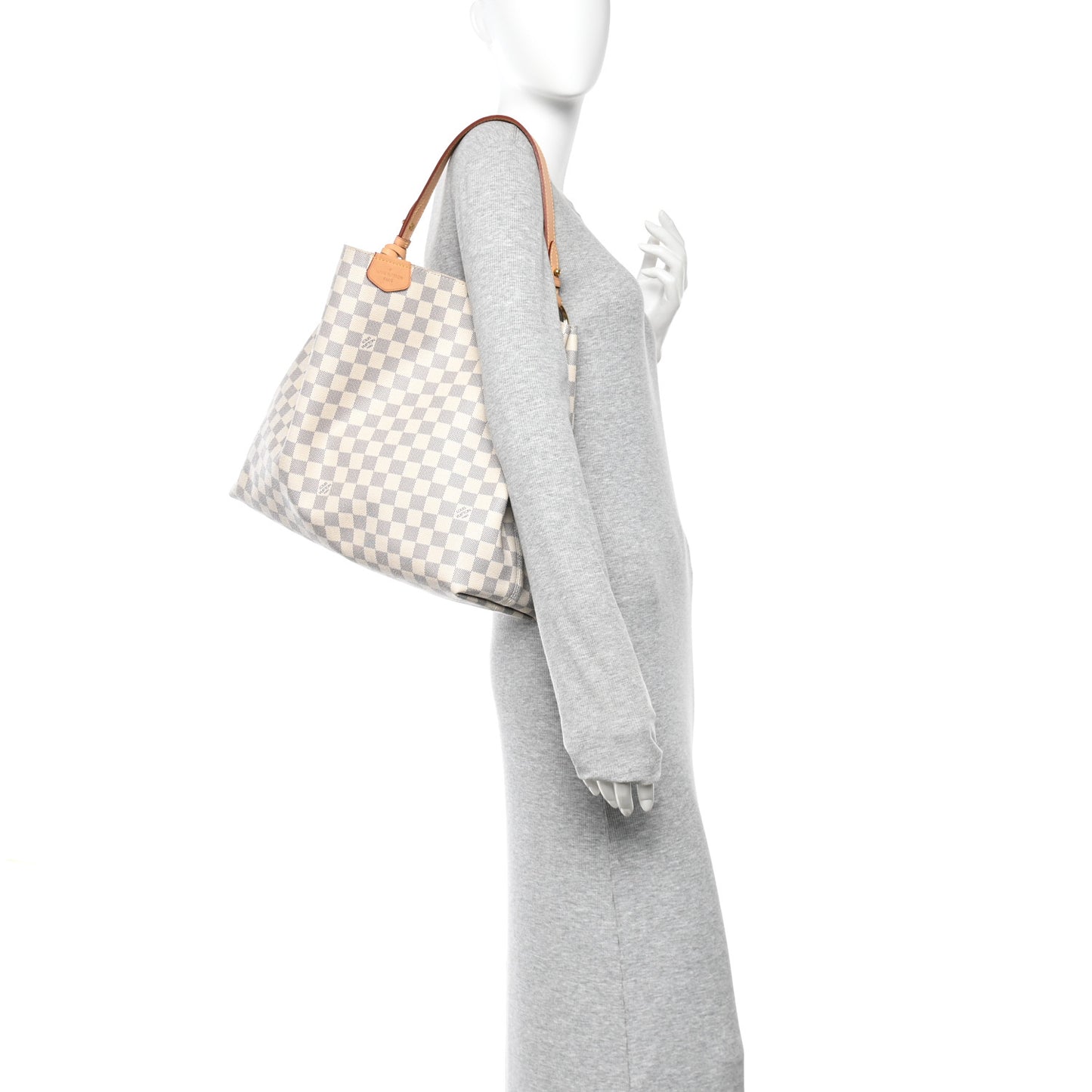 Damier Azur Graceful MM Rose Ballerine