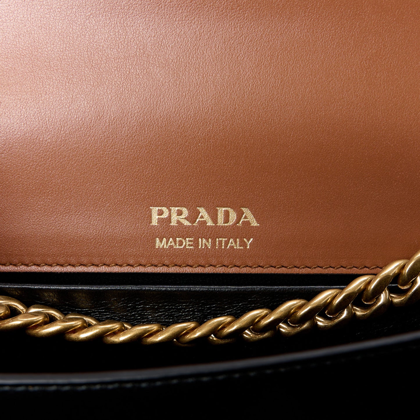 City Calfskin Sidonie Small Chain Crossbody Bag Cognac