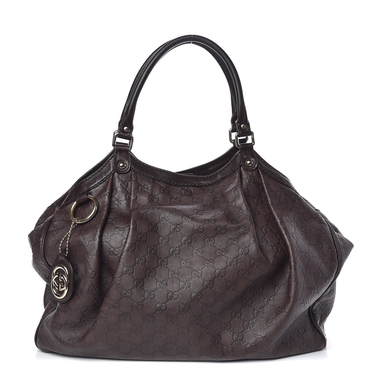 Guccissima Signature Large Sukey Tote Chocolate