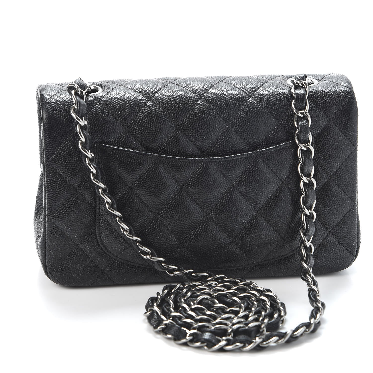 Chanel Iridescent Caviar Quilted Mini Rectangular Flap Black 2 of 10