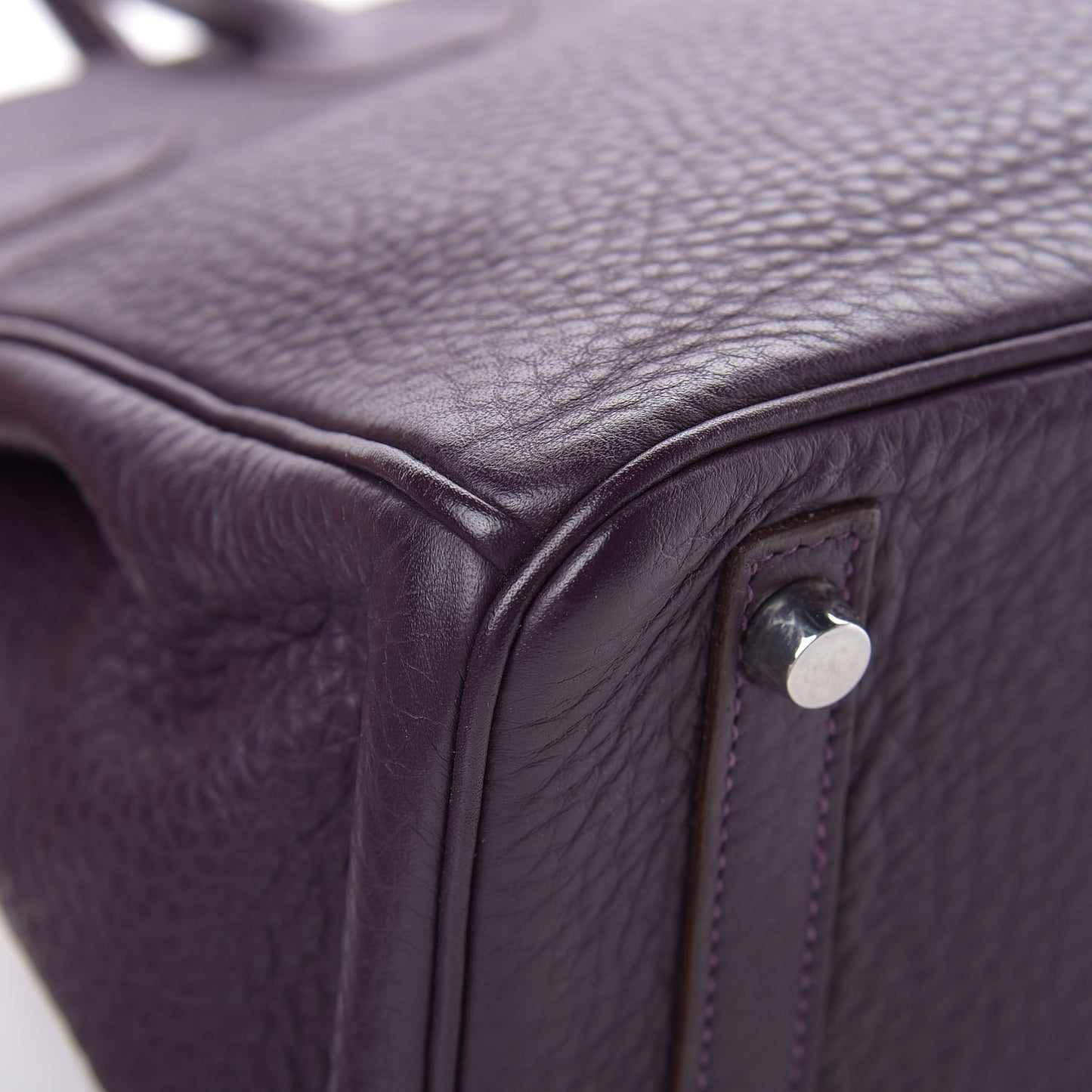 Taurillon Clemence Birkin 30 Raisin