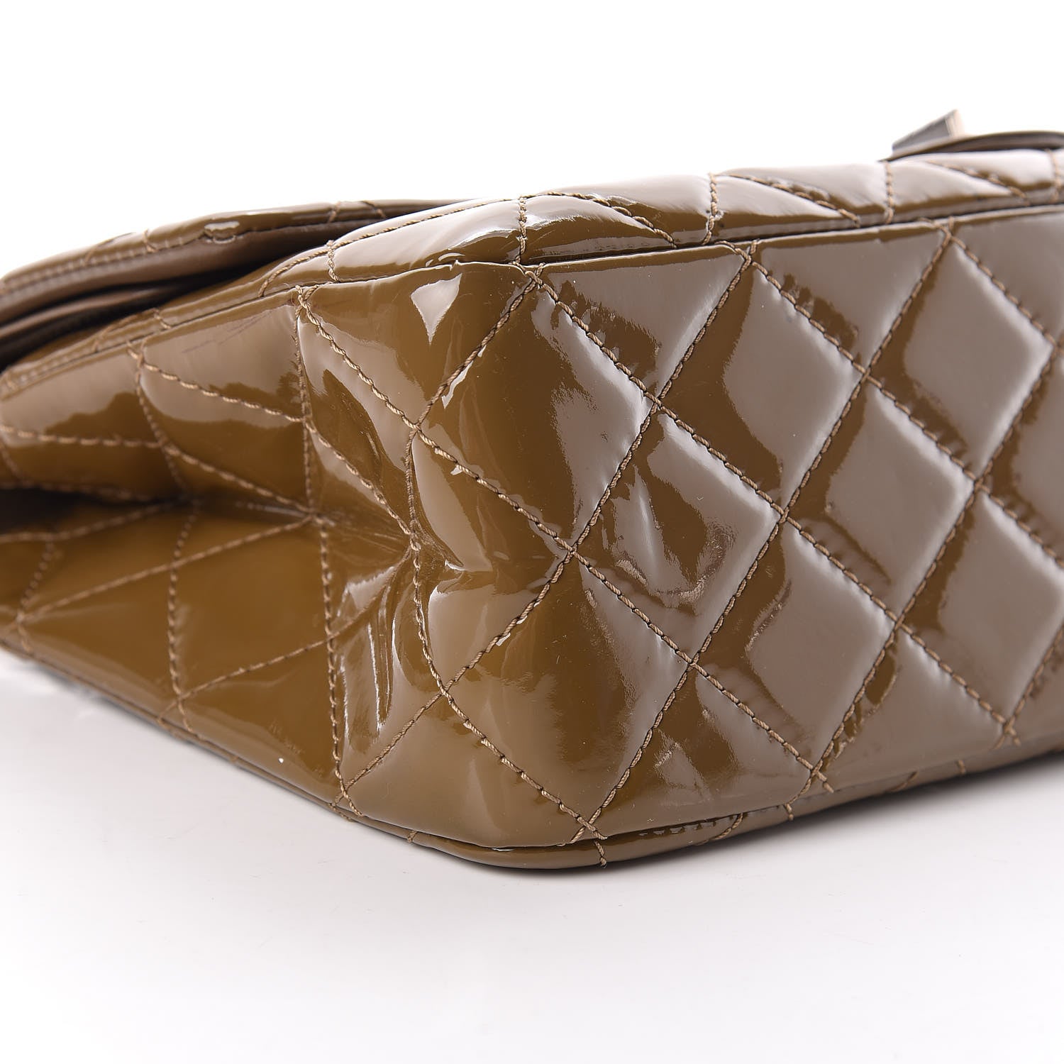 Chanel Patent Quilted 2.55 Reissue 227 Flap Taupe 13 of 21