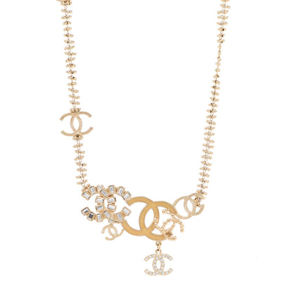 Chanel Crystal CC Charm Necklace 1 of 5