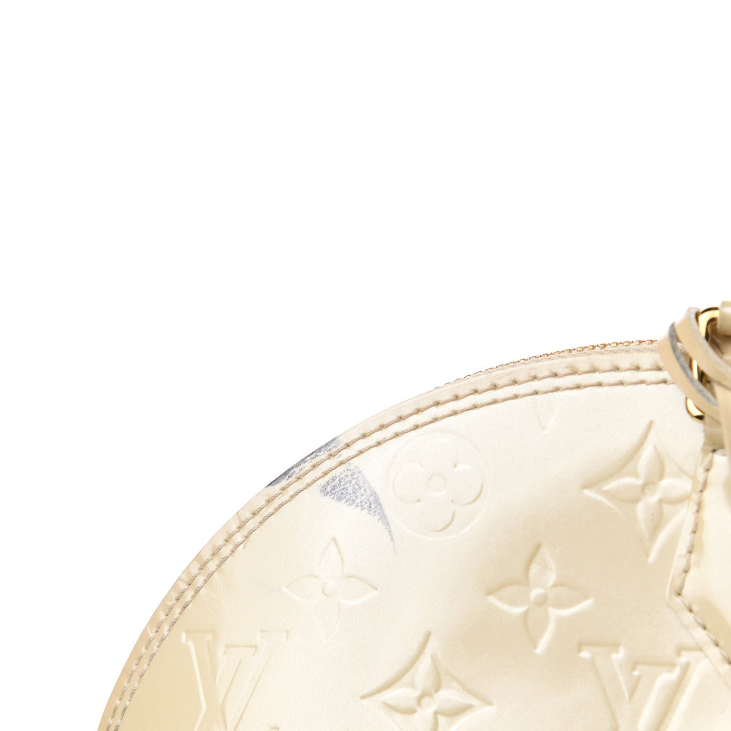 Louis Vuitton Vernis Alma MM Blanc Corail 12 of 27