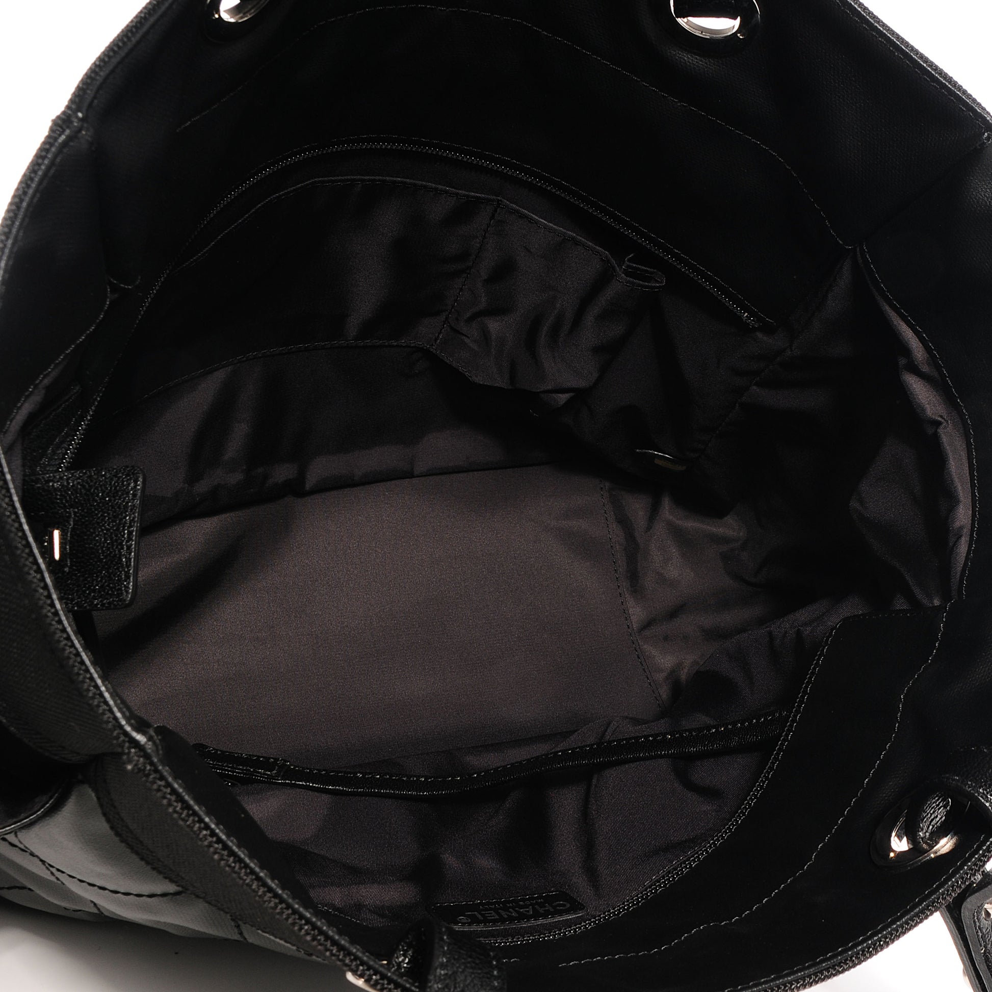 Chanel Coated Canvas Large Paris Biarritz Tote Black 4 of 7