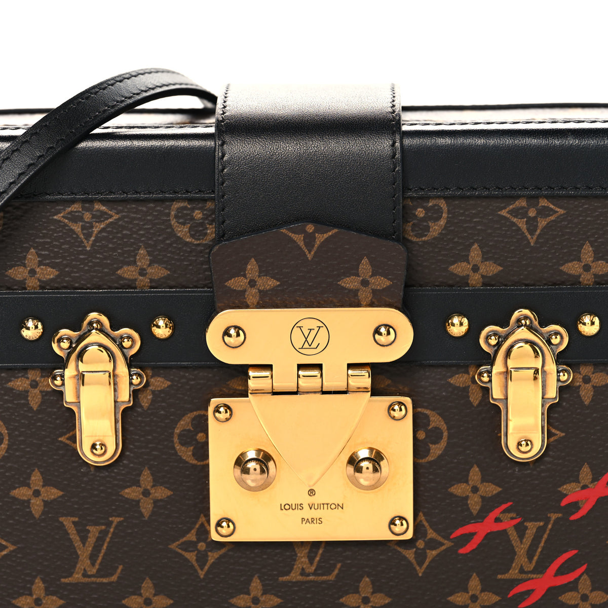 Louis Vuitton Monogram Petite Malle Black 7 of 10