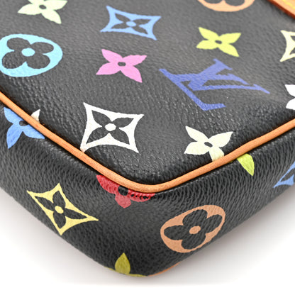 Louis Vuitton Monogram Multicolor Pochette Accessories Black 18 of 18