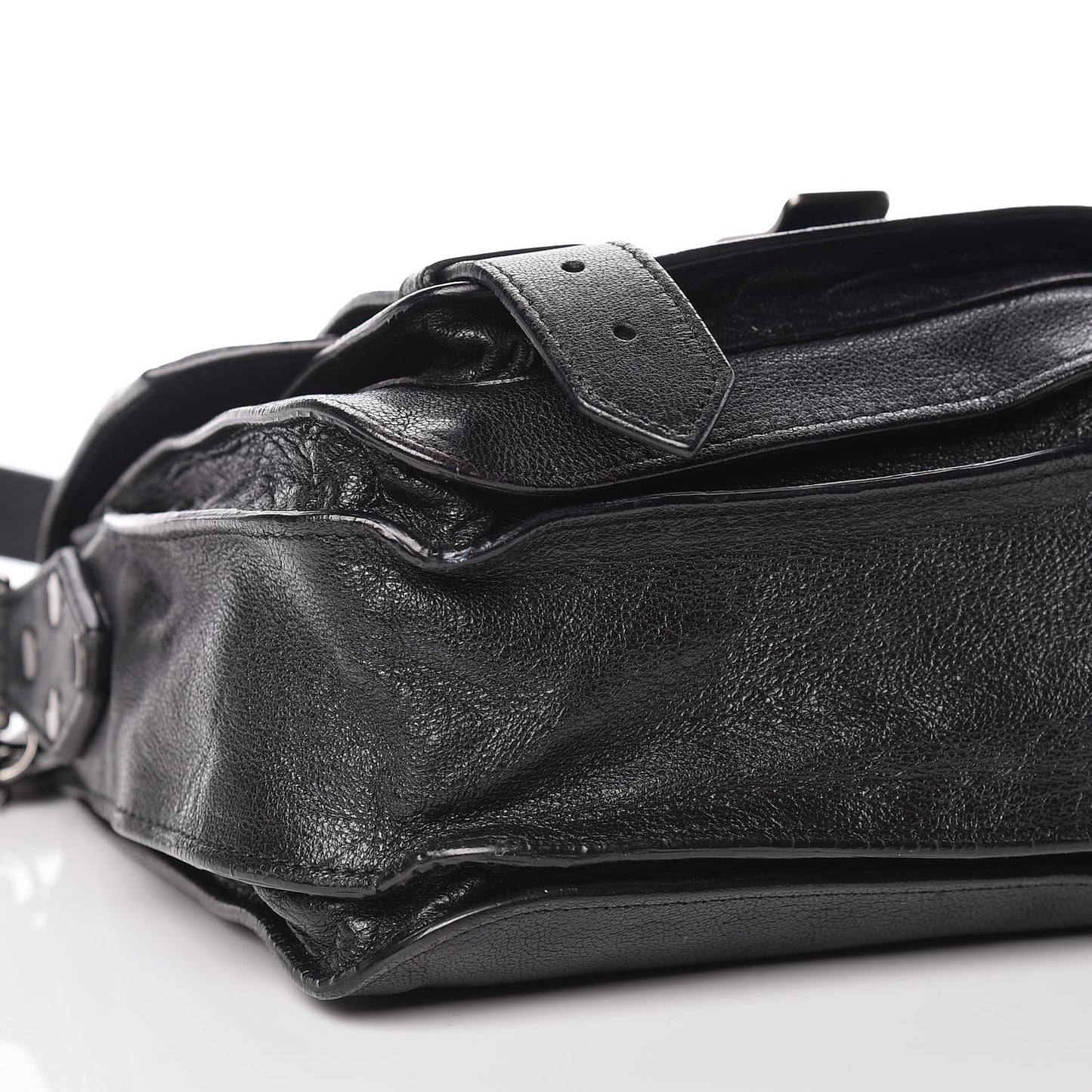 Lambskin PS1 Mini Pouch Messenger Black