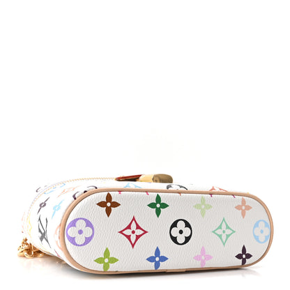 Louis Vuitton LV x TM Monogram Multicolor Vanity Chain Pouch White 3 of 8