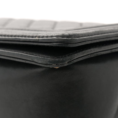 Chanel Lambskin Quilted Medium Boy Flap Black 12 of 13