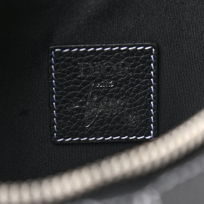 Christian Dior X SHAWN STUSSY Grained Calfskin Bee Saddle Bag Black 8 of 10
