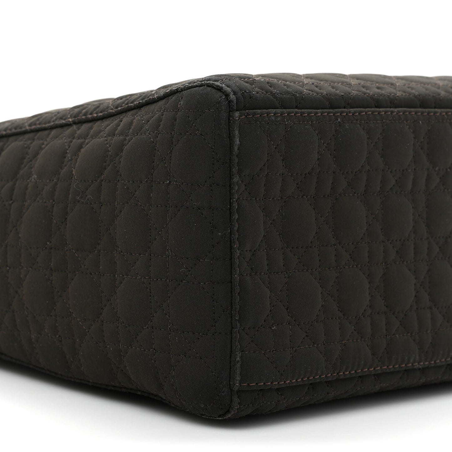 Nylon Cannage Large Lady Dior Brown