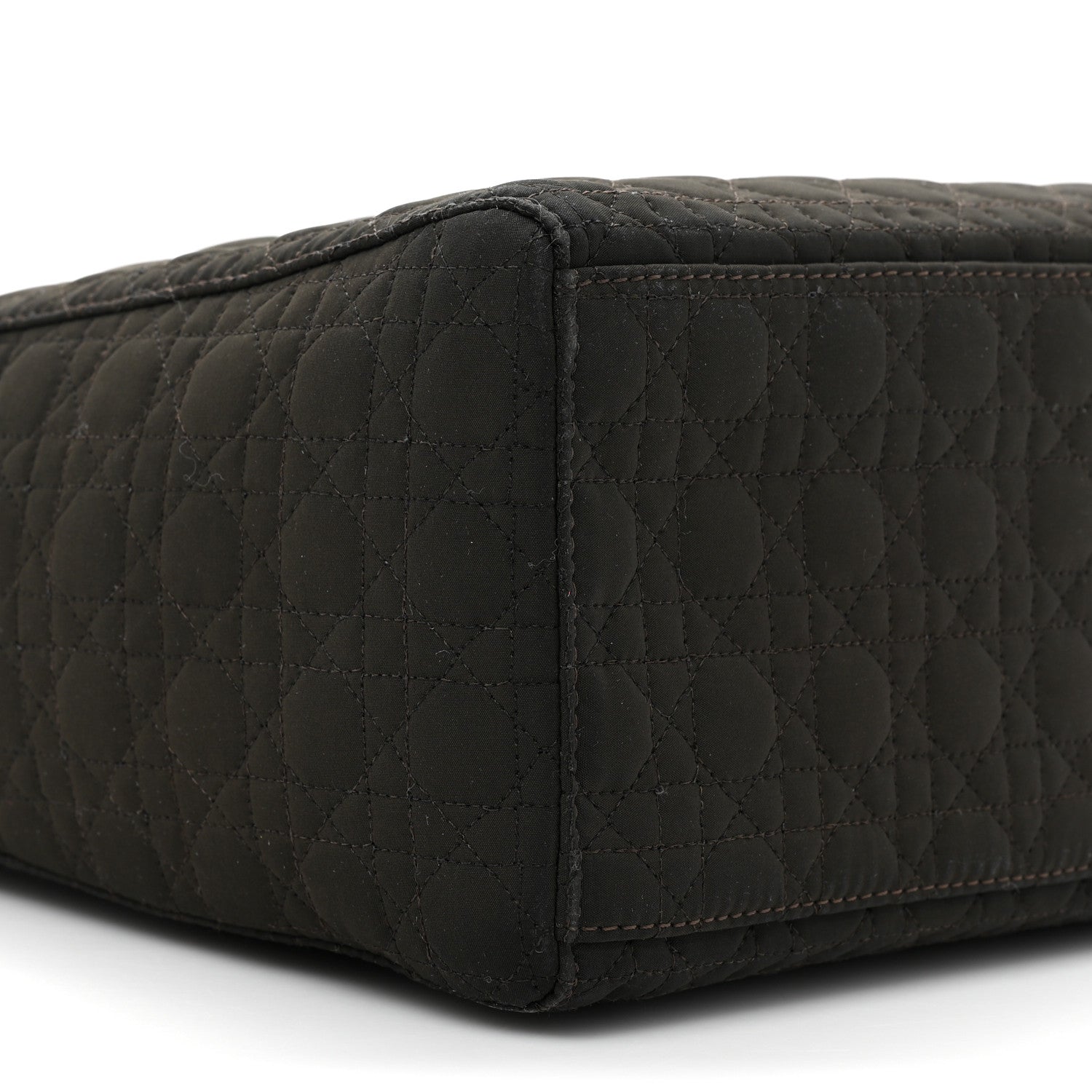 Christian Dior Nylon Cannage Large Lady Dior Brown 9 of 13