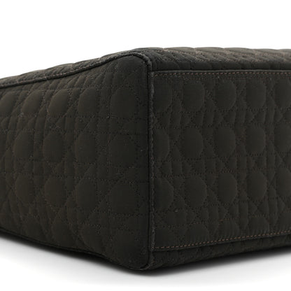 Christian Dior Nylon Cannage Large Lady Dior Brown 9 of 13