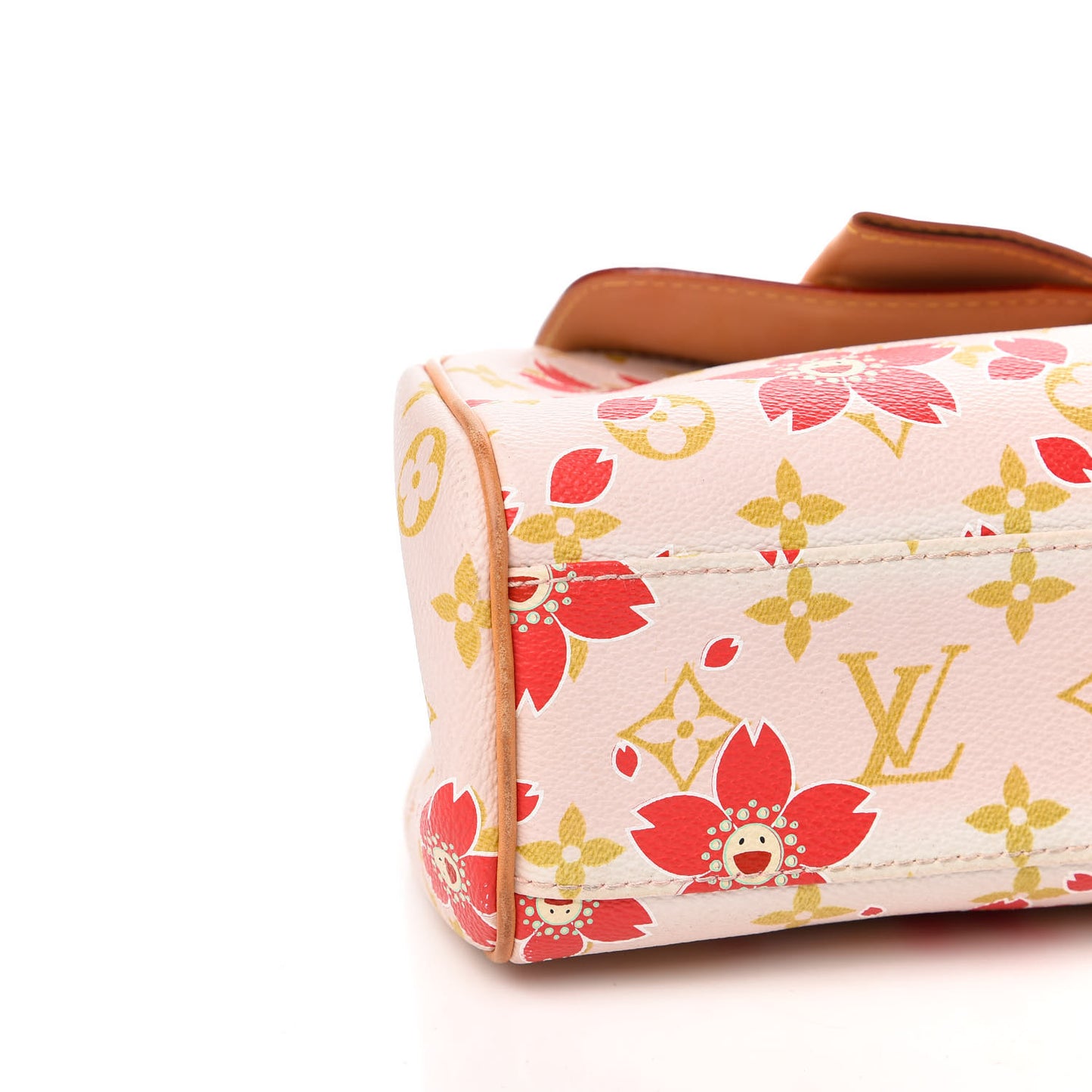 Monogram Cherry Blossom Sac Retro Bag Red
