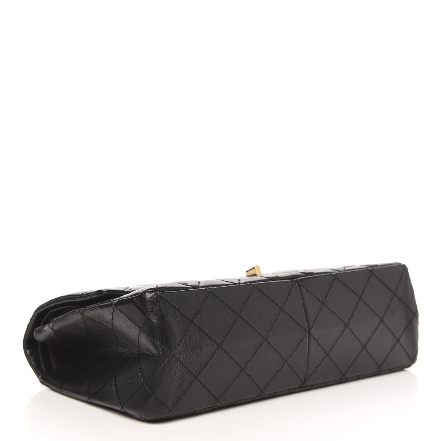 Aged Calfskin Quilted 2.55 Reissue 226 Flap Black