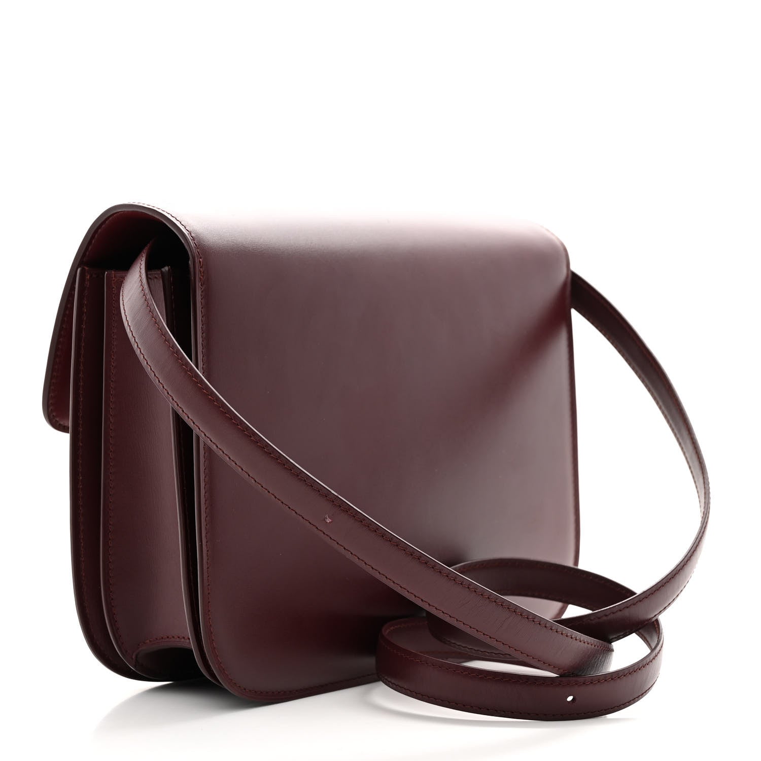 Celine Box Calfskin Medium Classic Box Flap Bag Burgundy 2 of 13