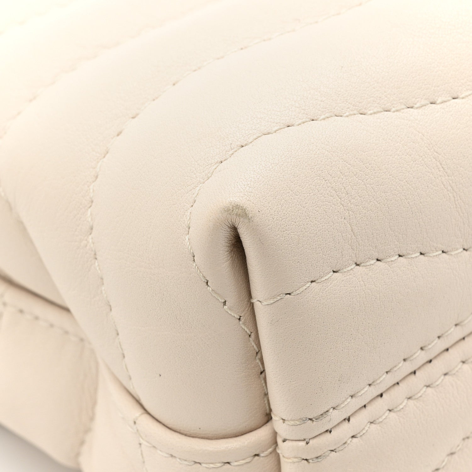 Louis Vuitton Calfskin LV New Wave Chain Bag Ivory 13 of 14