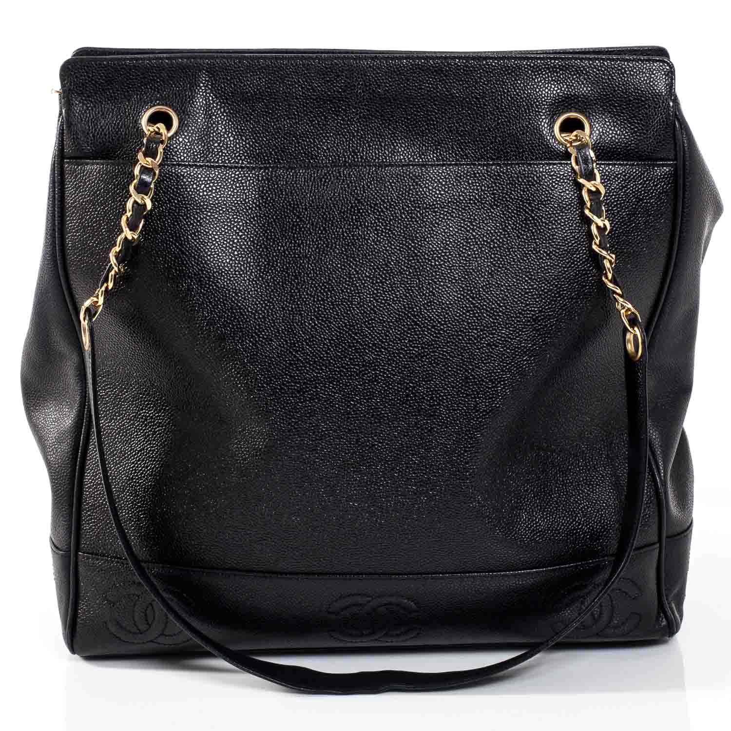 Chanel Caviar Shoulder Bag Black GHW 3 of 10