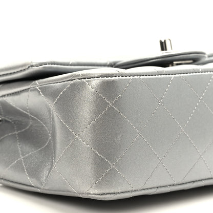 Chanel Metallic Lambskin Quilted Mini Rectangular Flap Silver 8 of 11