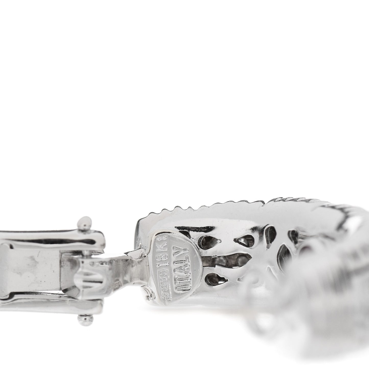 18K White Gold Diamond Narrow Appassionata Earrings