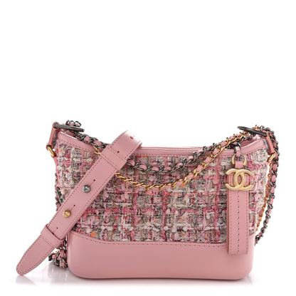 Chanel Tweed Calfskin Small Gabrielle Hobo Light Pink 1 of 10