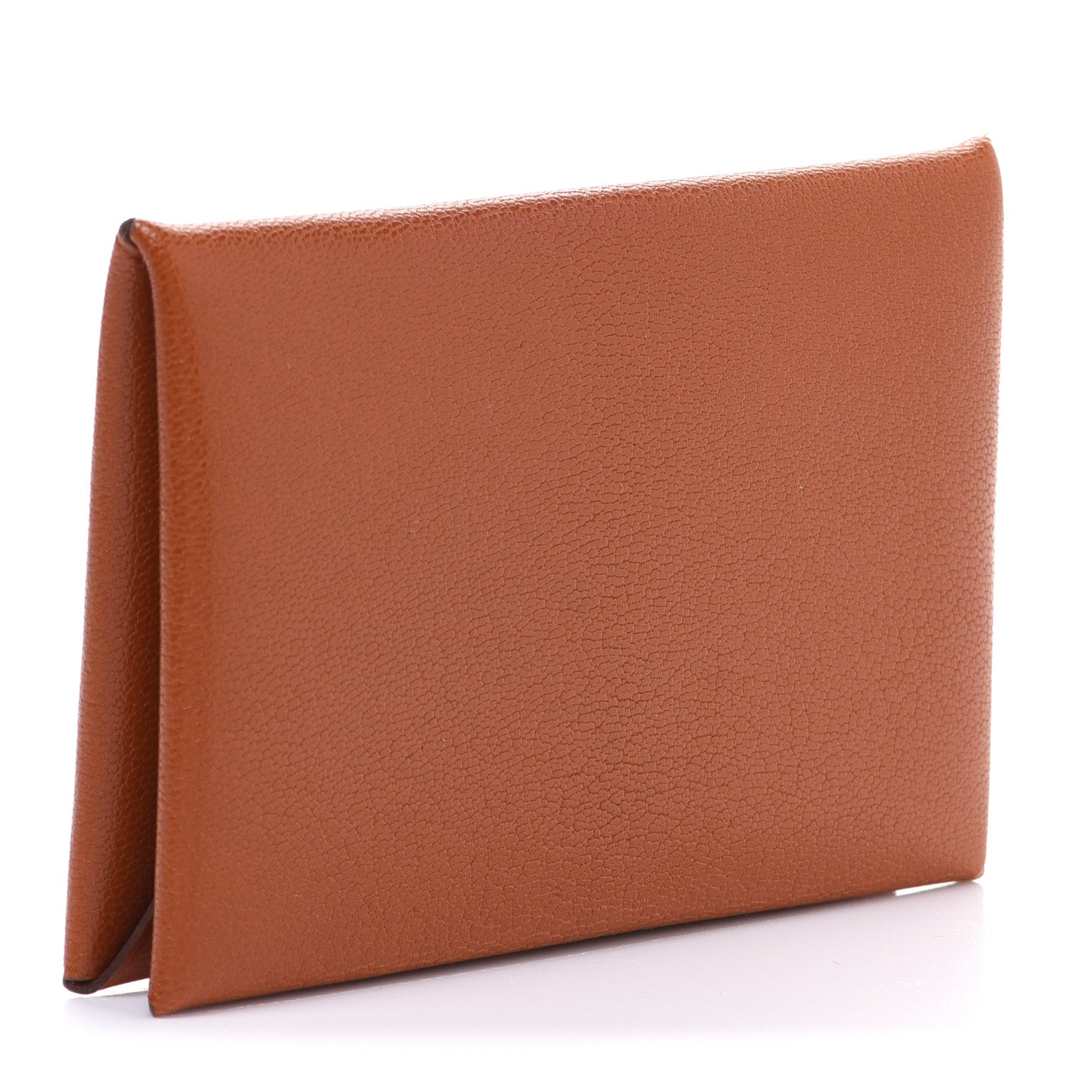 Hermes Chevre Mysore Calvi Card Case Cuivre 3 of 8