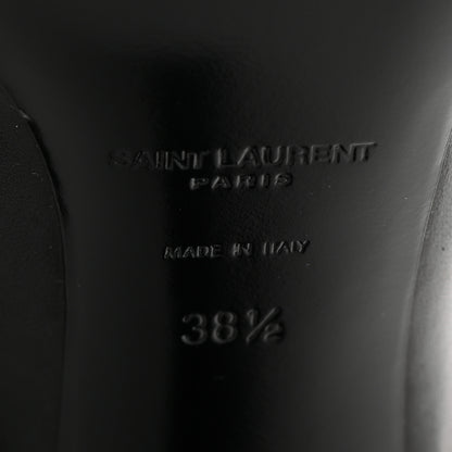 Saint Laurent Santiago Russo Kate 85 Zip Bootie 38.5 Black 8 of 9