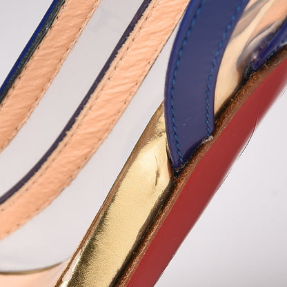 Christian Louboutin Patent PVC Paralili 100 Pumps 36 Corazon 12 of 13