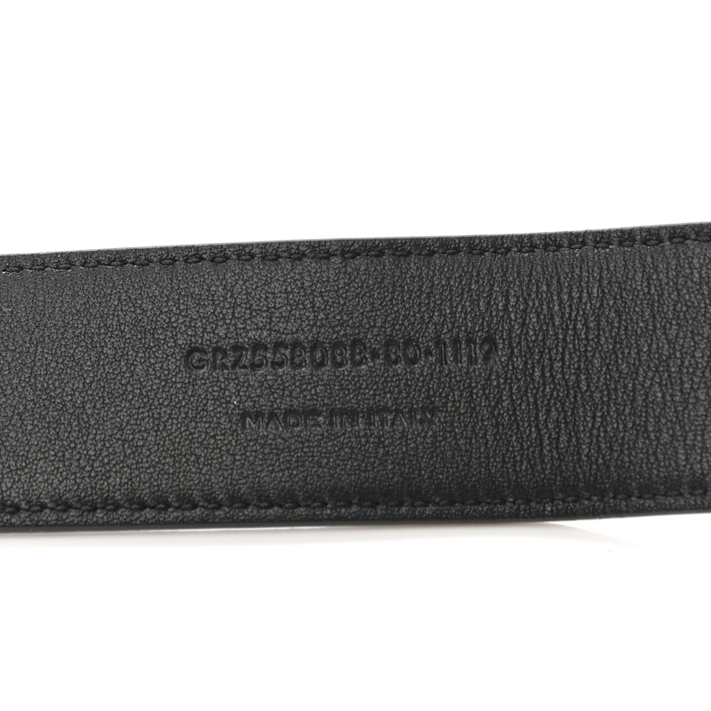 Smooth Calfskin Monogram Square Buckle Belt 80 32 Black