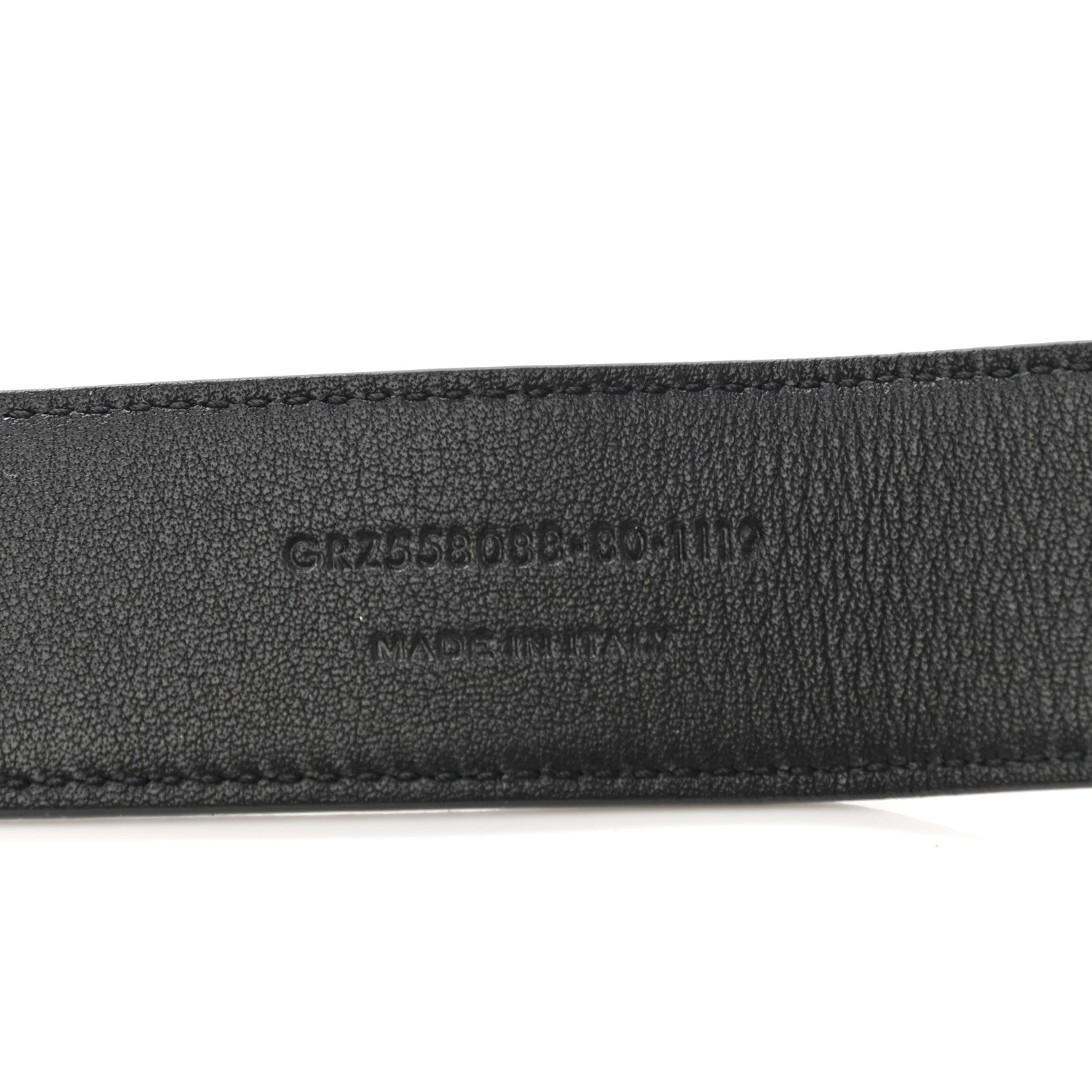 Saint Laurent Smooth Calfskin Monogram Square Buckle Belt 80 32 Black 6 of 6