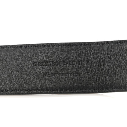 Saint Laurent Smooth Calfskin Monogram Square Buckle Belt 80 32 Black 6 of 6