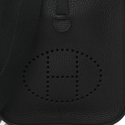 Hermes Taurillon Clemence Evelyne TPM Black 8 of 11
