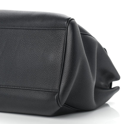 Celine Grained Calfskin Large Soft 16 Bag Black 6 of 10