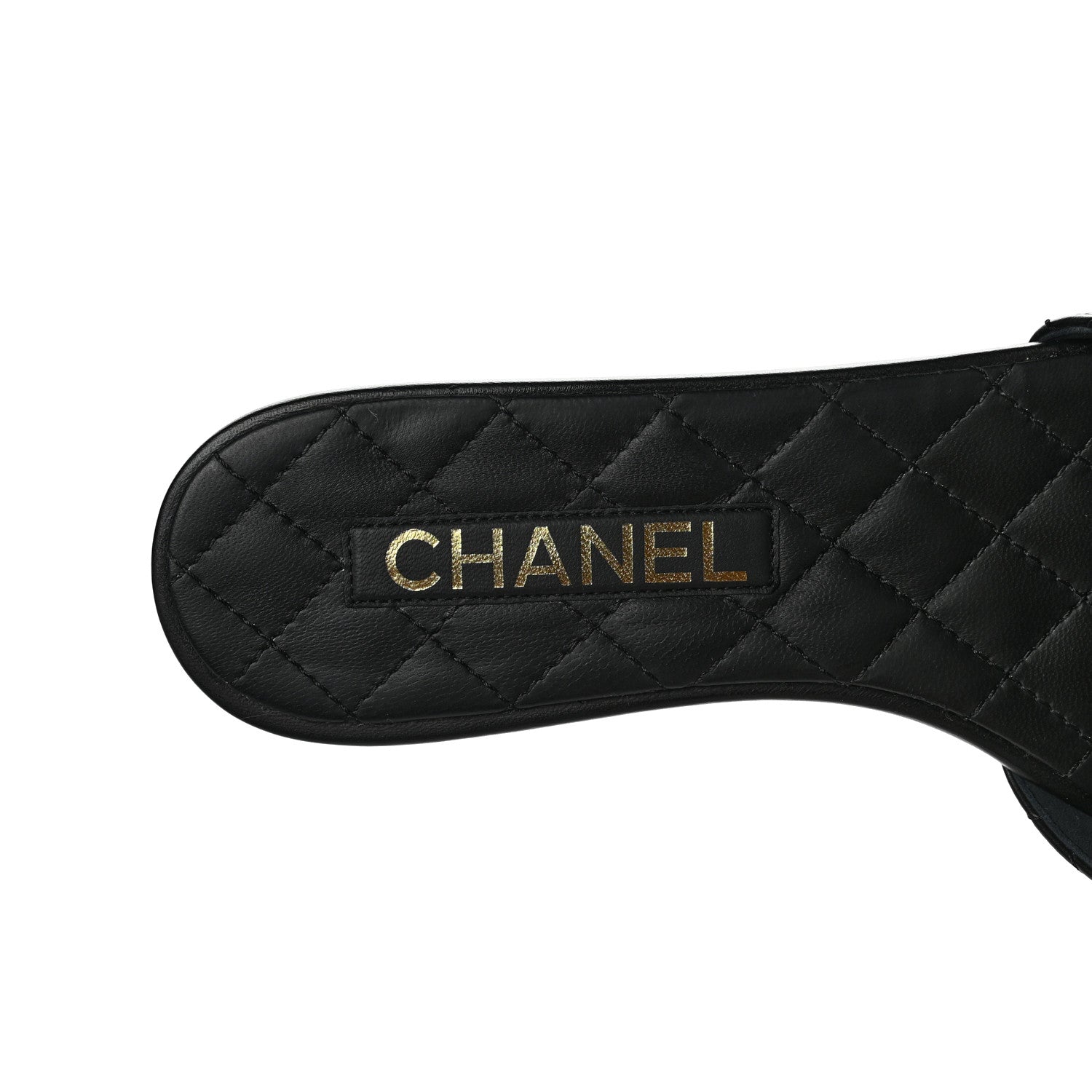 Chanel Lambskin Quilted CC Turnlock Sandals 38.5 Black 7 of 8